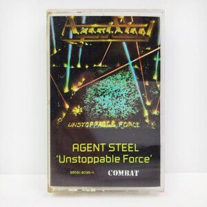 Agent Steel Unstoppable Force Cassette Tape Thrash Metal 1987 Combat Tested